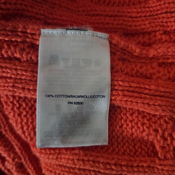 Lands' End Women's Drifter Cotton Cable Knit Crewneck Sweater Size XL/Size 18 - Picture 8 of 13